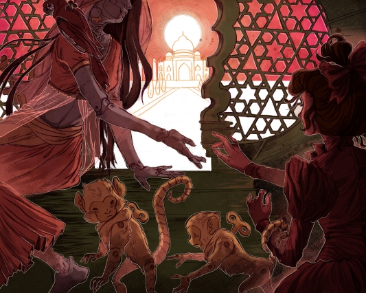 The Padishah Begum’s Reflections by Shweta Narayan (art by Sam Schechter)